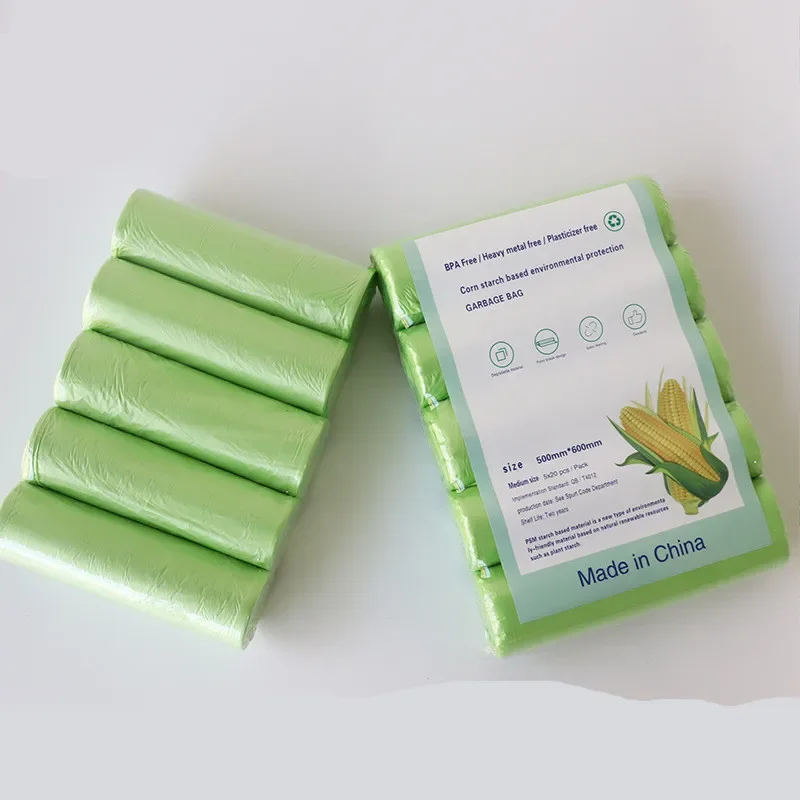 Biodegradable Bin Liner - 100 sacs poubelle biodégradables, classés, jetables,