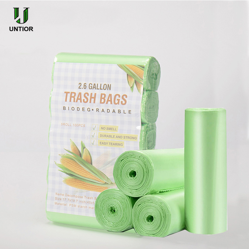 Biodegradable Bin Liner - UNTIOR Sac poubelle compostable 2,6 gallons